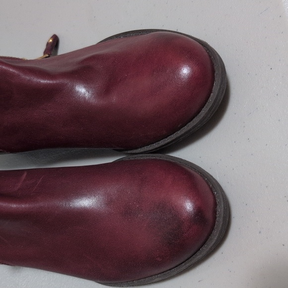 Eric Michael Women's London Zip-Up Ankle Boots in wine side zip size 37 - Picture 5 of 10